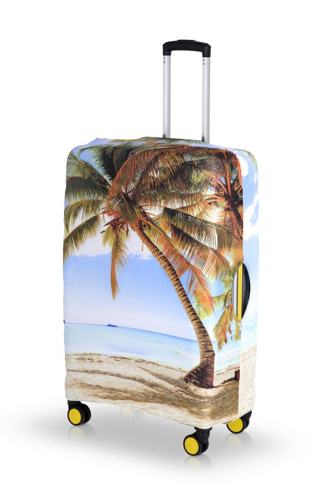 Valiz Kılıfı Bavul Koruyucu 3'lü Set (Palmiye)
