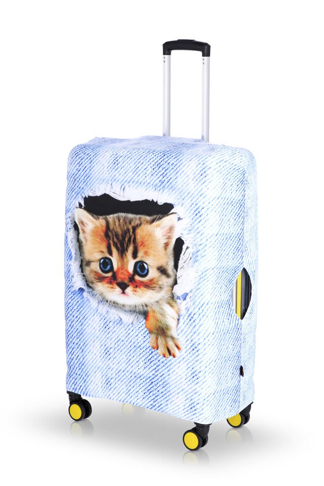 Valiz Kılıfı Bavul Koruyucu 3'lü Set (Yavru Kedi)