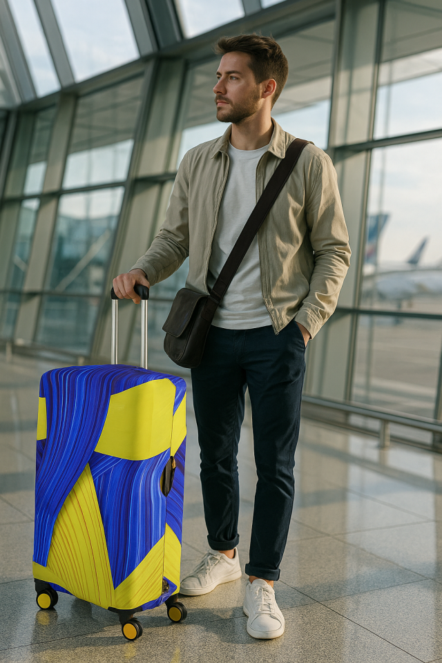 Valiz Kılıfı Bavul Koruyucu 3'lü Set (Lacisarı)