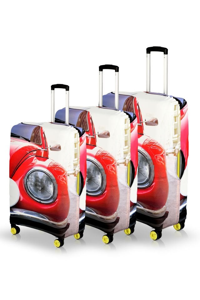 Valiz Kılıfı Bavul Koruyucu 3'lü Set (Araba)