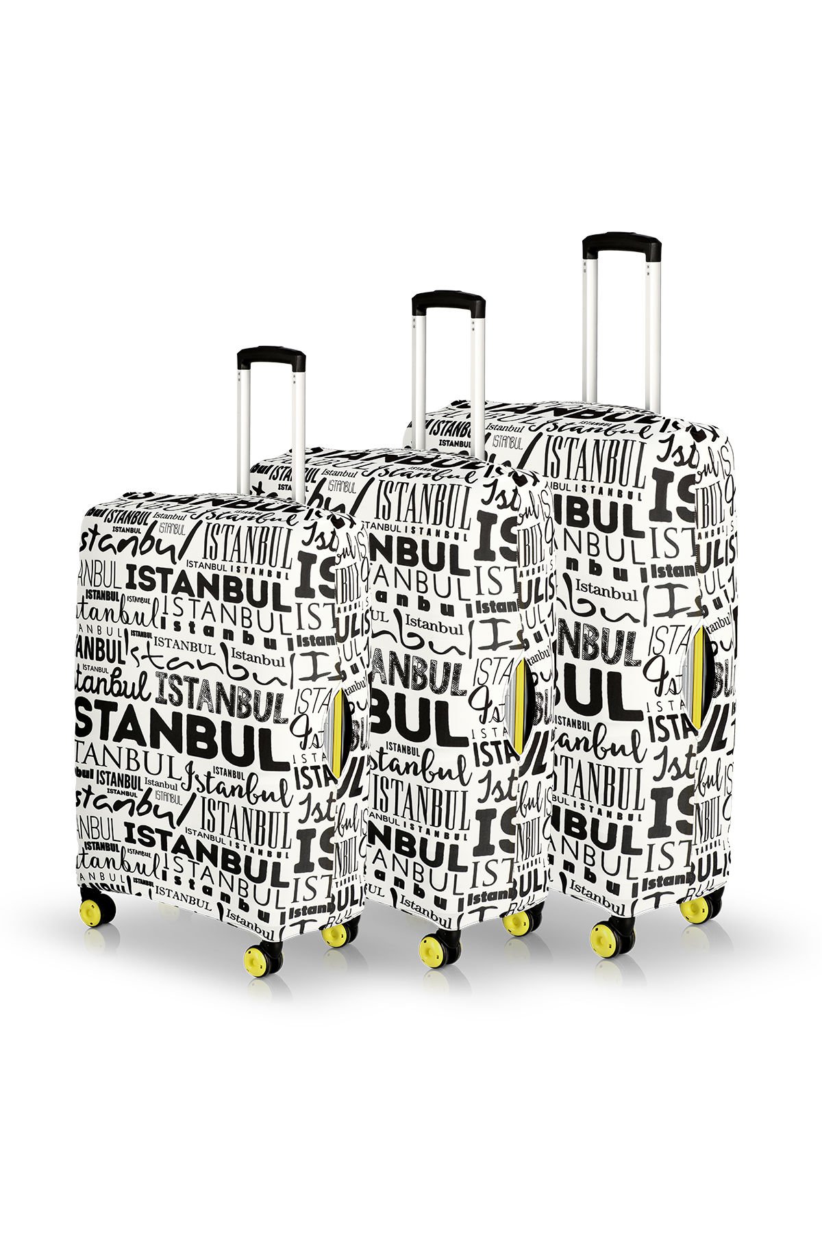 Valiz Kılıfı Bavul Koruyucu 3'lü Set (İstanbul)