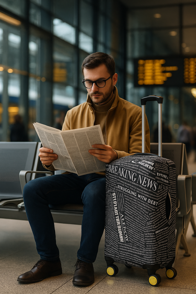 Valiz Kılıfı Bavul Koruyucu 3'lü Set (Text)