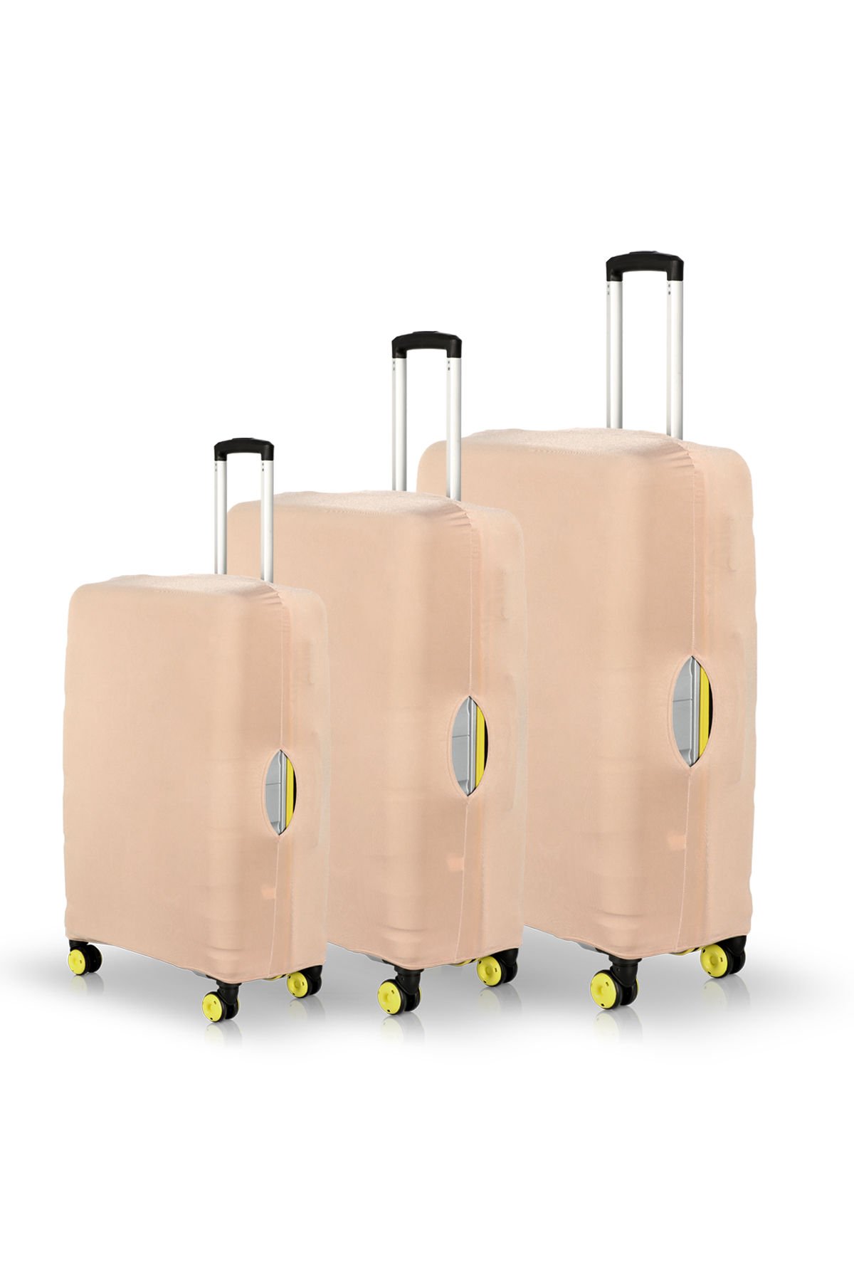 Valiz Kılıfı Bavul Koruyucu 3'lü Set (Bej)