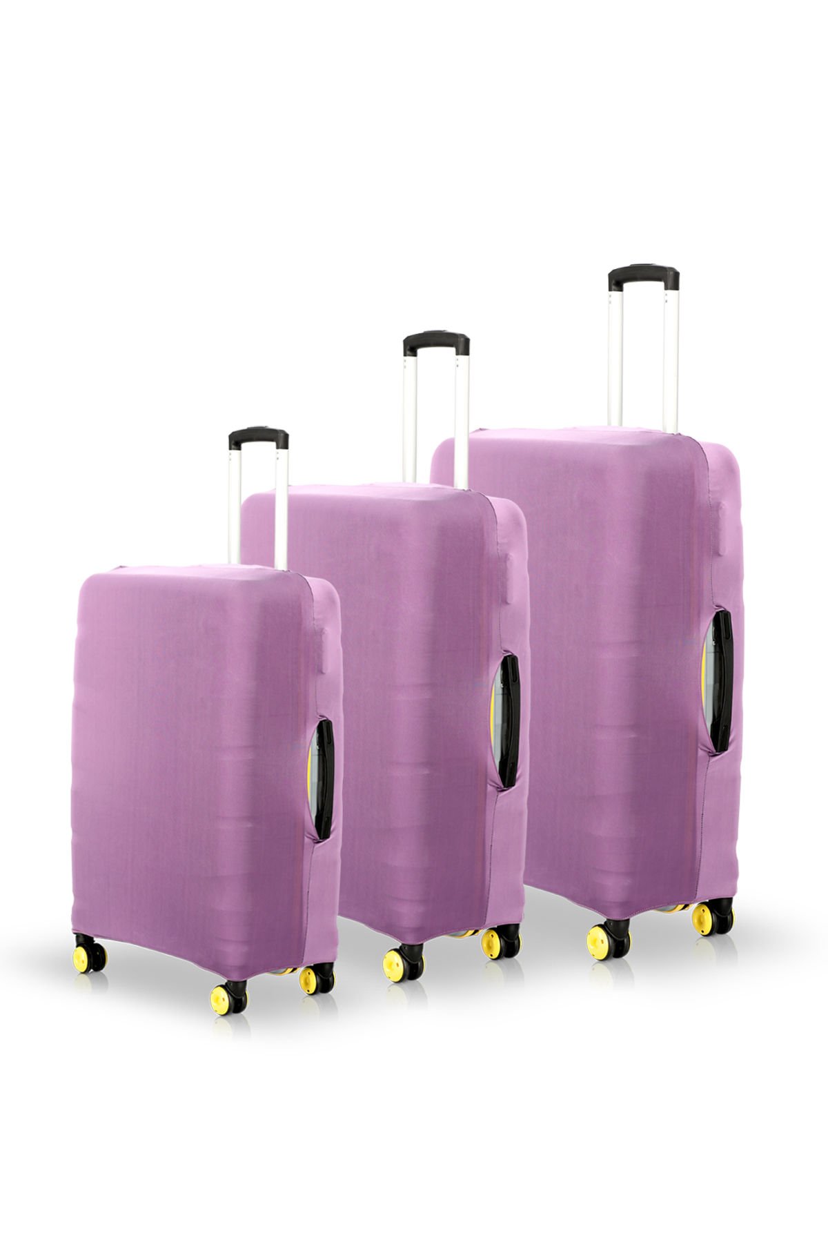 Valiz Kılıfı Bavul Koruyucu 3'lü Set (Mor)