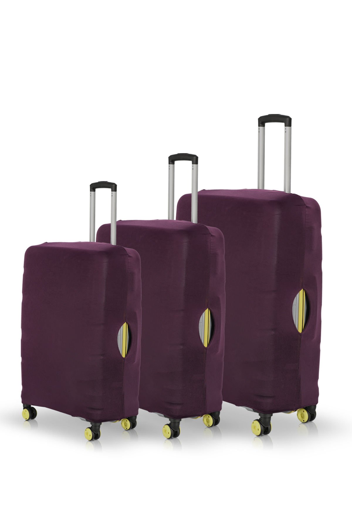 Valiz Kılıfı Bavul Koruyucu 3'lü Set (Mürdüm)