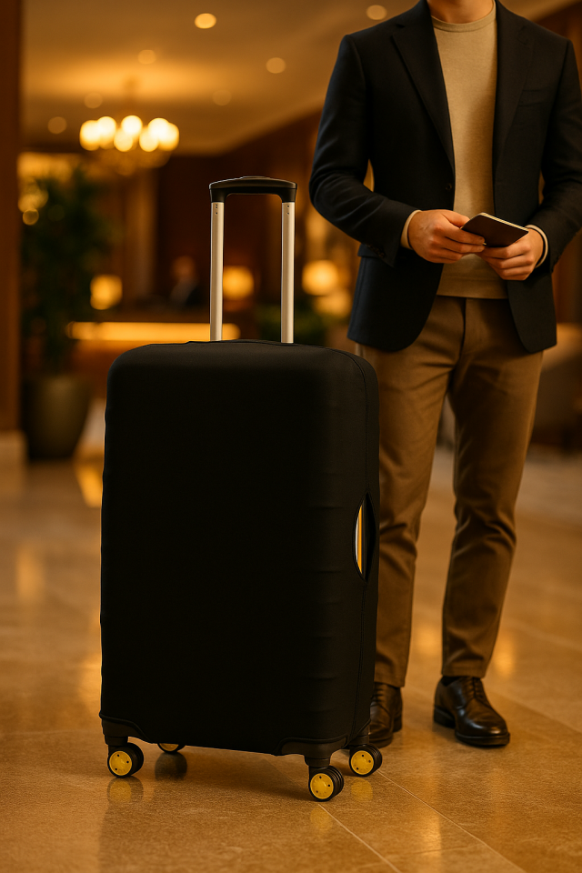 Valiz Kılıfı Bavul Koruyucu 3'lü Set (Siyah)